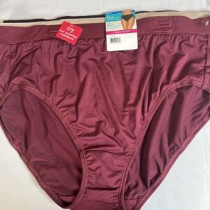Womens 3 Pack Total Radiant - Vanity Fair 360 SOFT Flex Briefs High Cut 5XL -12